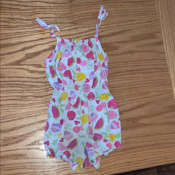 Colorful Fruit Print Kids One Piece - Picture 2 of 3